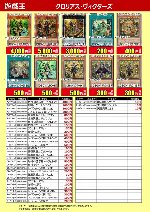 遊戯王カードただいま高価買取受付中!【2026/09/07更新】